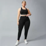 Nylon Patchwork Sleeveless Set