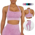 Y shaped Sleeveless Light Purple 2 Piece Set