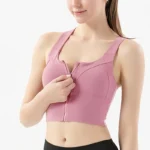 Nylon Zipper Shockproof with Pads Bra