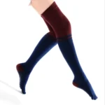 Combed Cotton Over The Knee Slim Stockings