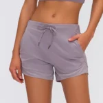 Nylon Solid Drawstring Short