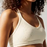 Metalic Polyester Printing Padded Bra
