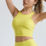 Shockproof Gathering Tight Stretch Workout Top Sleeveless