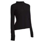 Ammonia Solid Tight Zipped Jacket