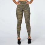 Cotton Camouflage with Side Pockets Leggings