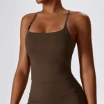 Solid Color Fitness Sports Bra - Push-Up Yoga Vest