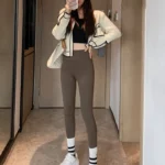 Brushed High-Waisted Shark Pants