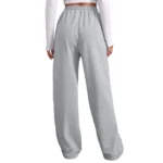 Wide Leg Polyester Drawstring Jogger