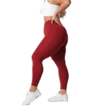 Silky Fabric Solid Seamless Pants