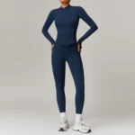 Two Piece Polyester High Waist Breathable Set