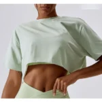 Breathable Cotton Sports Short-sleeved Top