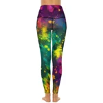 Polyester Galaxy Art Print Leggings