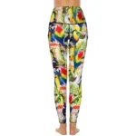 Polyester Tropical Birds Printed Leggings