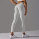 High Waist Stretchy Fabric  Athletic Leggings