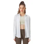 Sun Protected Loose White Jacket