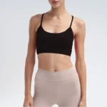 Summer Shiny Fabric Yoga Suit Top