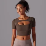 Shockproof Nylon O Neck Top