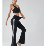 Striped Flared Boot Cut Style Shark Leggings