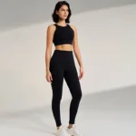Black Solid Nylon Sleek Set