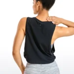 Loose Pima Cotton Cropped Tank Top