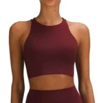 High Neck Padded Yoga Bra