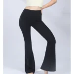 Flared High Waist Nylon Yoga Pants