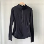 Twill Fabric Simple Black Jacket