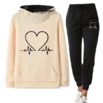 Straight Fit Polyester Elastic Tracksuit