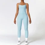 Spandex Solid Sky Breathable Set
