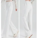 Cotton High Waist Solid Cozy Casual Jogger