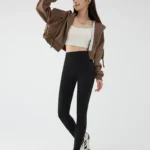 Medium High Waist Brushed Sharkskin Leggings