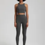 Grey Solid Nylon Quick Dry Set