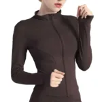 High Elastic Stand-up Collar Slim Fitness Jacket