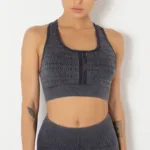 Seamless Nylon Fit Sports Bra Fitness