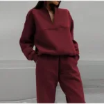Solid Elastic Closure Half Zipper Jacket