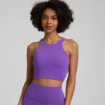 High Neck Longline Workout Bra