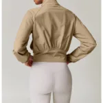Windproof Nylon Beige Jacket