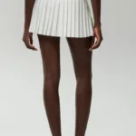 Solid Color High Waist Yoga Running Skort 2 In 1 Pocket
