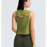 Hollow Back Mesh Sporty Vest